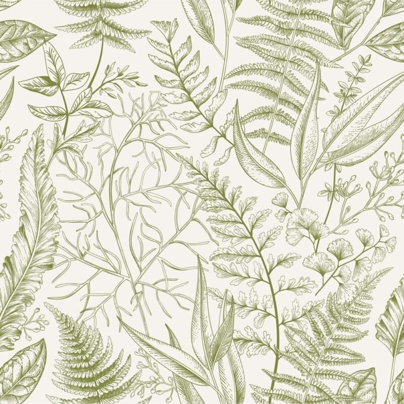 Assorted Green Leaves  Wallpaper