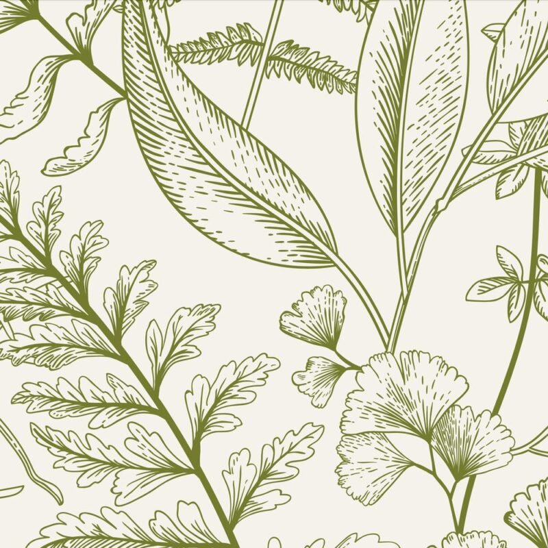 Assorted Green Leaves  Wallpaper - Image 3