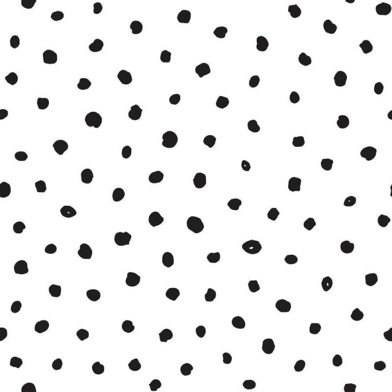 Black And White Polka Dots  Wallpaper
