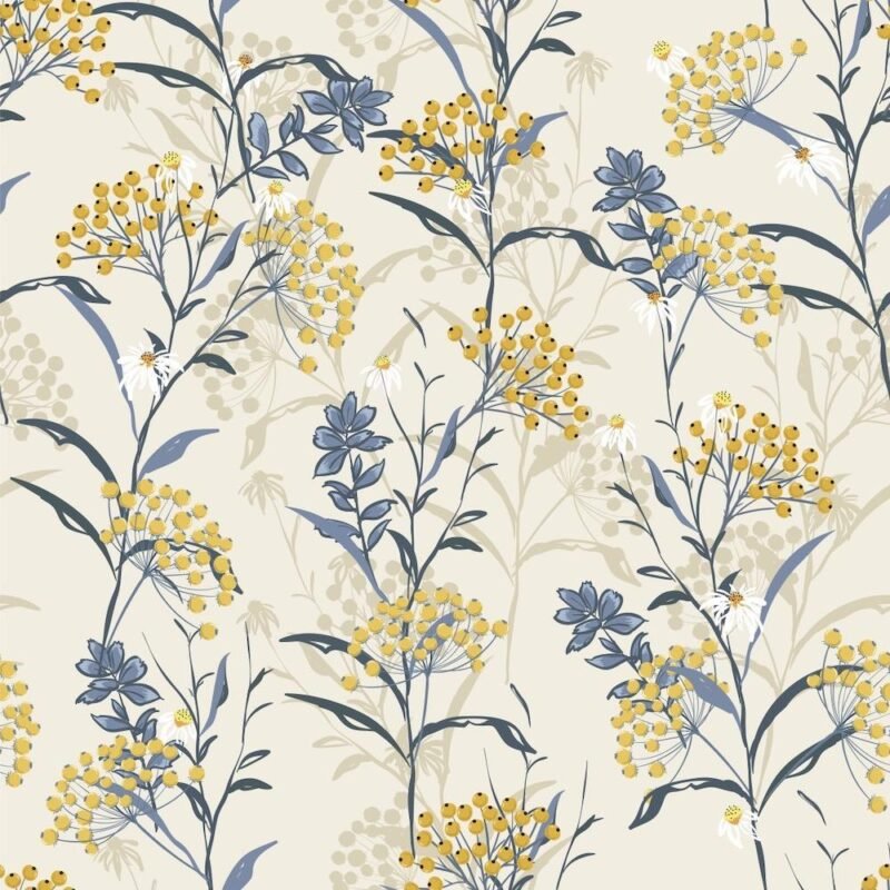 Blue And Yellow Natives  Wallpaper