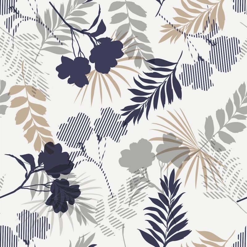 Ink Florals  Wallpaper