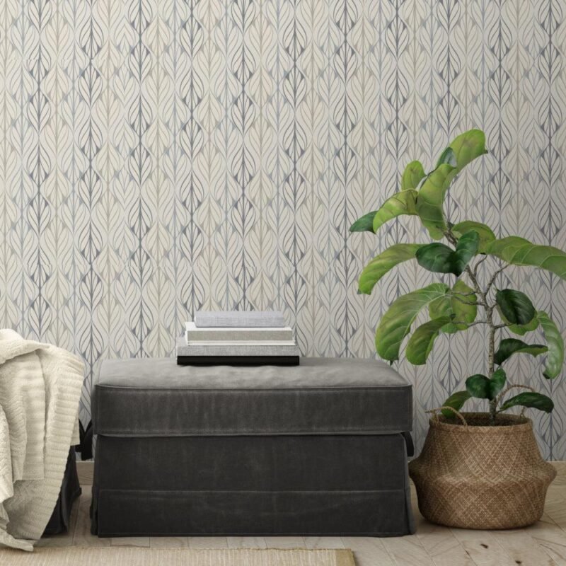 Contemporary Leaf  Wallpaper - Image 2