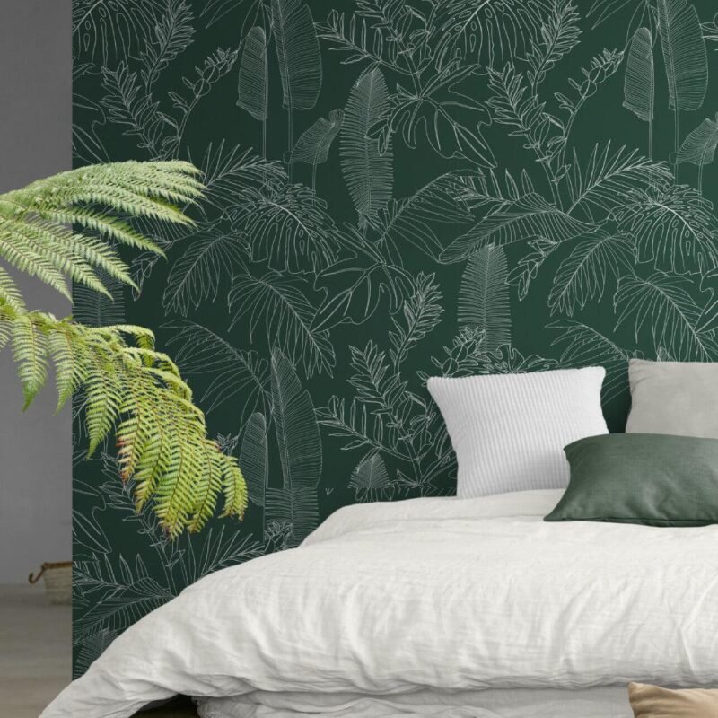 Jungle Leaves  Wallpaper - Image 5