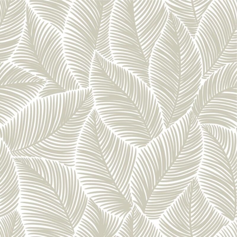 Tropical Beige Leaves  Wallpaper
