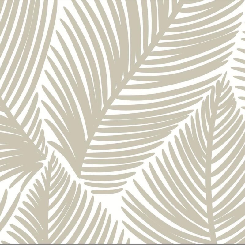 Tropical Beige Leaves  Wallpaper - Image 4